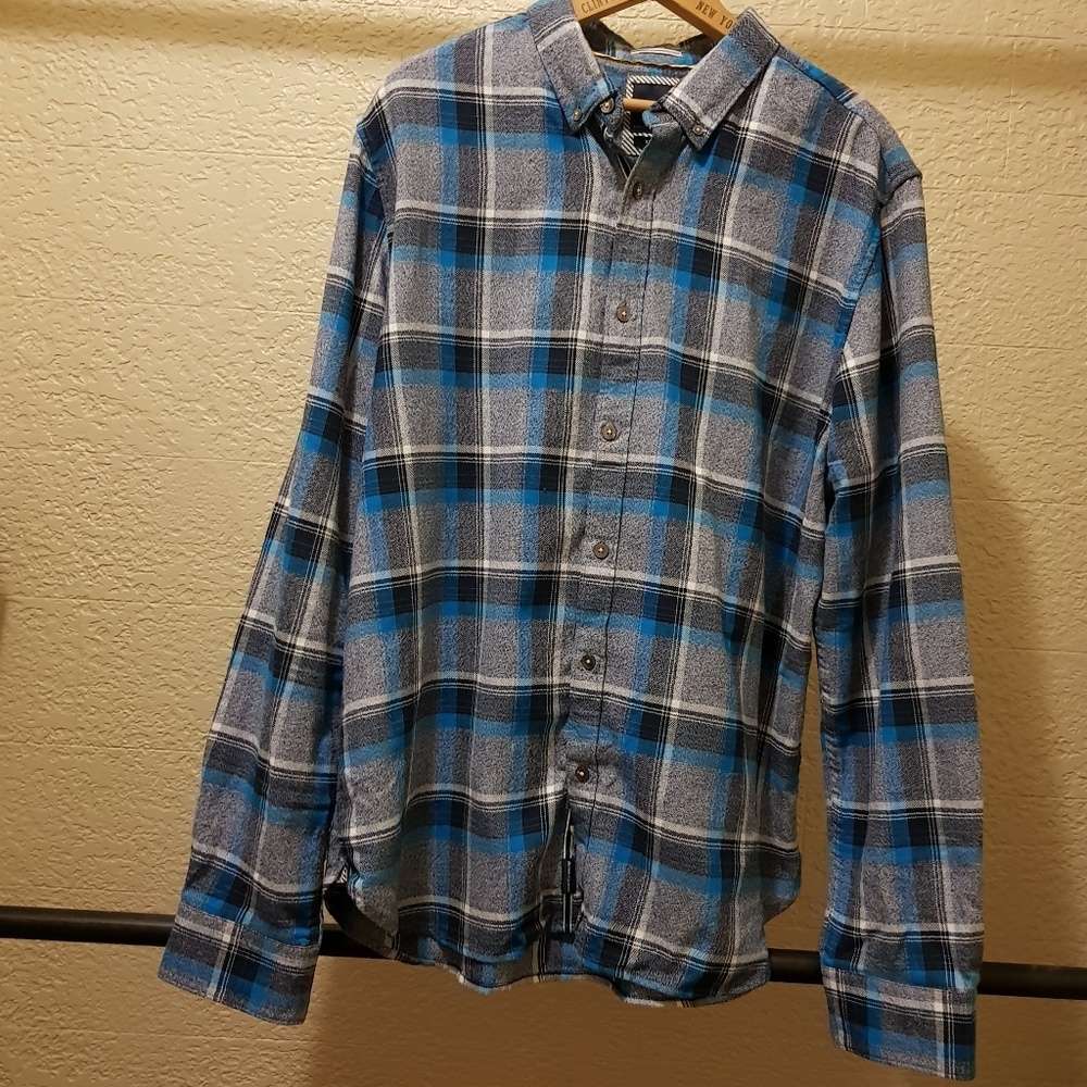 Denim & flower XL Flannel